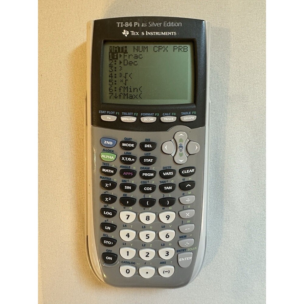 Texas Instruments TI-84 Plus Silver Edition Graphing Calculator + Extras TESTED